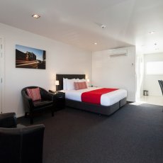  View of the Studio Room at The Dawson Motel New Plymouth. Call 06 758 1177